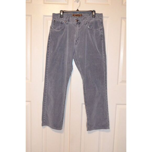 Agave Corduroy Pants Mens 36 Inseam 30.5" Blue Waterman Straight Fit‎ USA - Picture 1 of 16